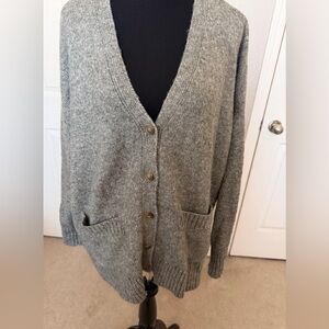 Ella Moss Gray Cardigan Sweater